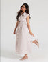 TEXTURED BUTTON DOWN DRESS